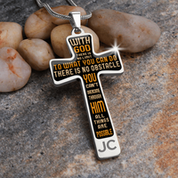 Load image into Gallery viewer, With God - Graphic Cross - JustFamilyThings
