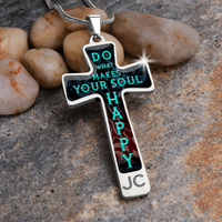 Load image into Gallery viewer, Do what makes your soul happy - Graphic Cross - JustFamilyThings
