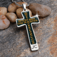 Load image into Gallery viewer, Difficult Roads - Graphic Cross - JustFamilyThings
