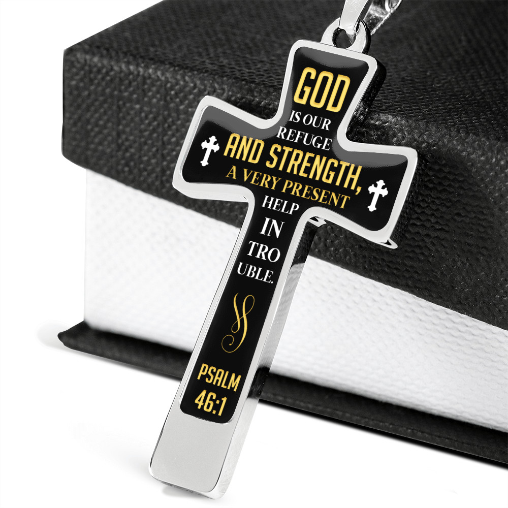 God is our refuge - Graphic Cross - JustFamilyThings