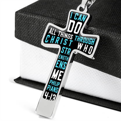 I can do all things through Christ - Graphic Cross - JustFamilyThings