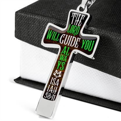 The Lord will guide you - Graphic Cross - JustFamilyThings