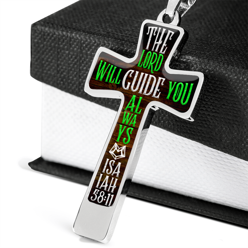 The Lord will guide you - Graphic Cross - JustFamilyThings