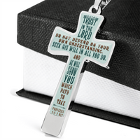 Load image into Gallery viewer, Trust in the LORD - Graphic Cross - JustFamilyThings
