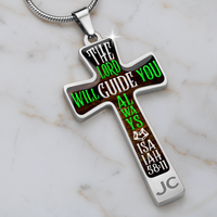 Load image into Gallery viewer, The Lord will guide you - Graphic Cross - JustFamilyThings
