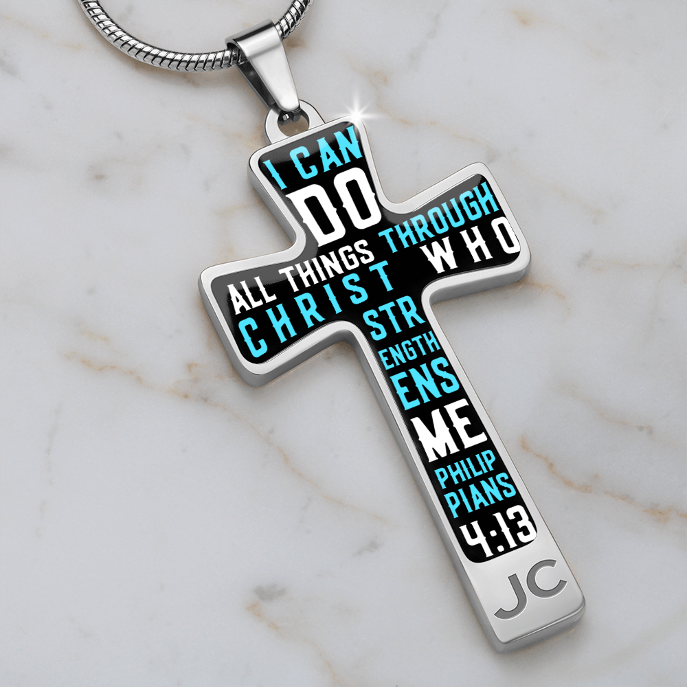 I can do all things through Christ - Graphic Cross - JustFamilyThings