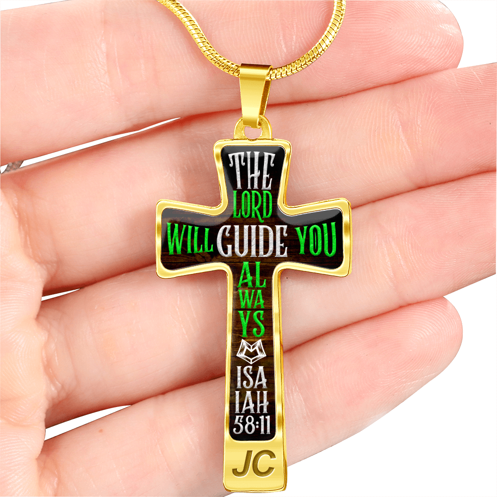 The Lord will guide you - Graphic Cross - JustFamilyThings