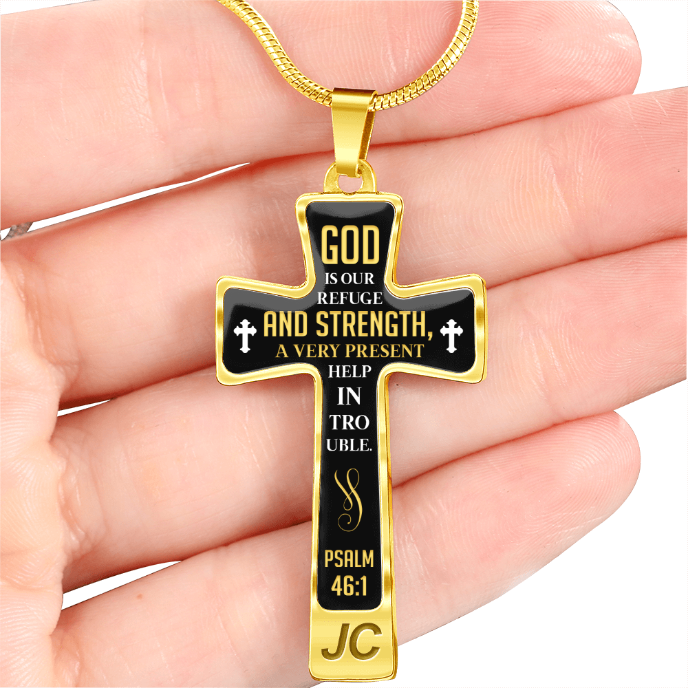 God is our refuge - Graphic Cross - JustFamilyThings