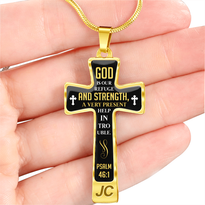 God is our refuge - Graphic Cross - JustFamilyThings