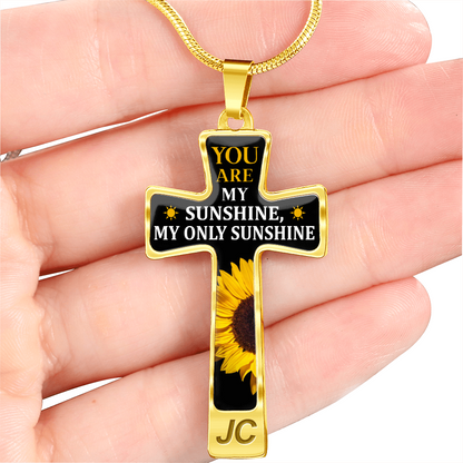 You are my sunshine - Graphic Cross - JustFamilyThings