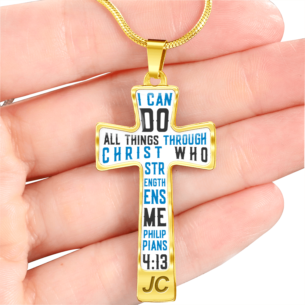 I can do all things through Christ - Graphic Cross - JustFamilyThings