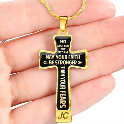 May your faith be stronger - Graphic Cross - JustFamilyThings