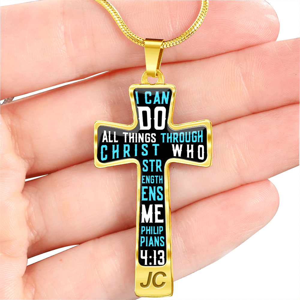 I can do all things through Christ - Graphic Cross - JustFamilyThings