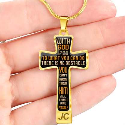 With God - Graphic Cross - JustFamilyThings