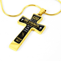 Load image into Gallery viewer, God is our refuge - Graphic Cross - JustFamilyThings
