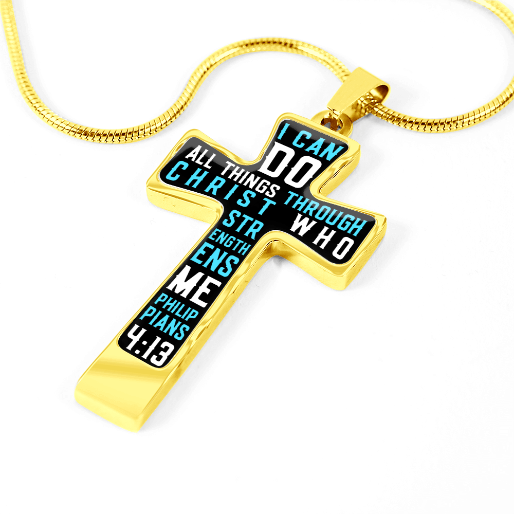 I can do all things through Christ - Graphic Cross - JustFamilyThings