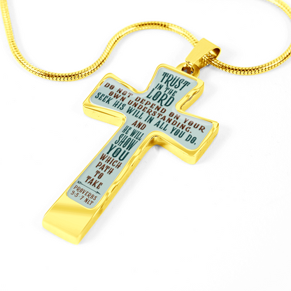 Trust in the LORD - Graphic Cross - JustFamilyThings