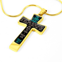 Load image into Gallery viewer, The Lord is my strength - Graphic Cross - JustFamilyThings
