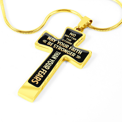 May your faith be stronger - Graphic Cross - JustFamilyThings