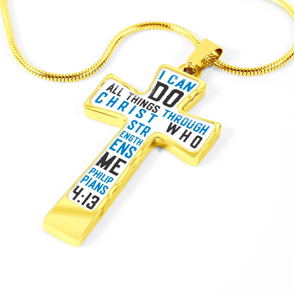 I can do all things through Christ - Graphic Cross - JustFamilyThings