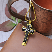 Load image into Gallery viewer, To my son when life tries to knock you down - Graphic Cross - JustFamilyThings
