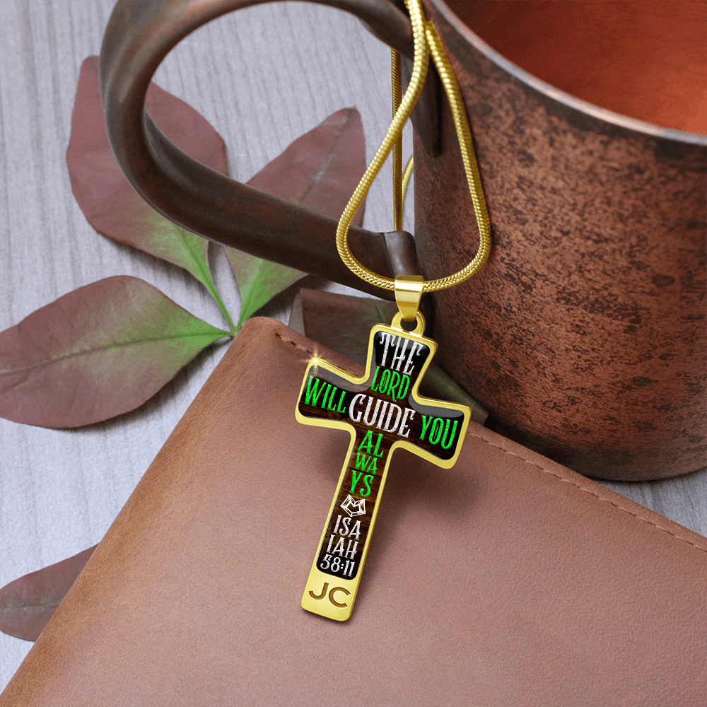 The Lord will guide you - Graphic Cross - JustFamilyThings