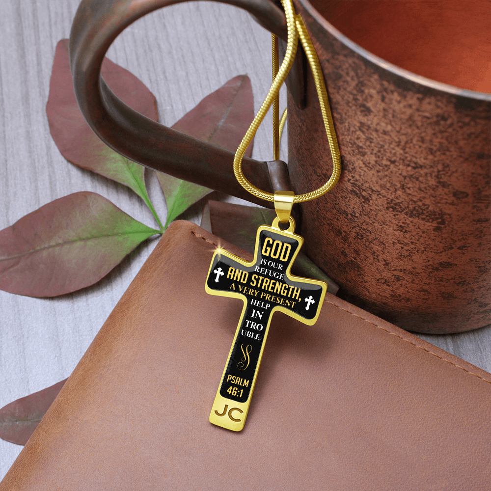 God is our refuge - Graphic Cross - JustFamilyThings