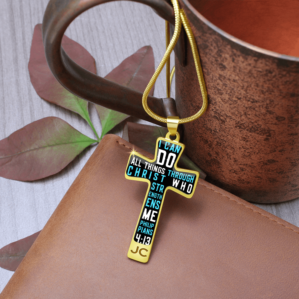 I can do all things through Christ - Graphic Cross - JustFamilyThings
