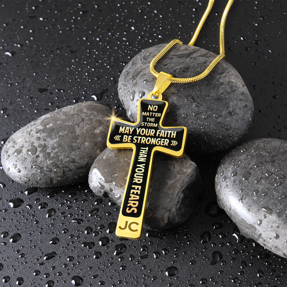 May your faith be stronger - Graphic Cross - JustFamilyThings