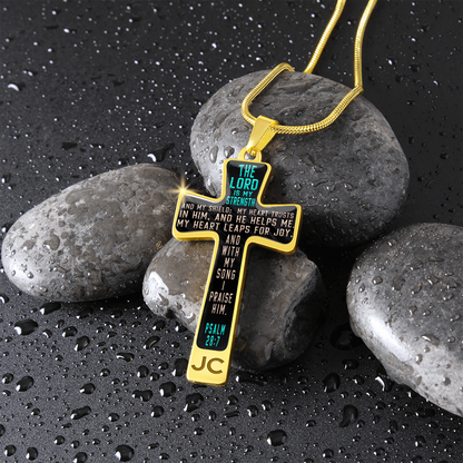 The Lord is my strength - Graphic Cross - JustFamilyThings
