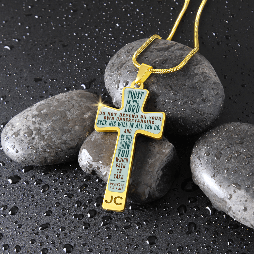 Trust in the LORD - Graphic Cross - JustFamilyThings