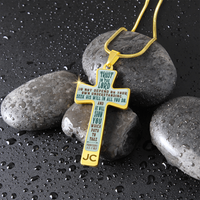 Load image into Gallery viewer, Trust in the LORD - Graphic Cross - JustFamilyThings
