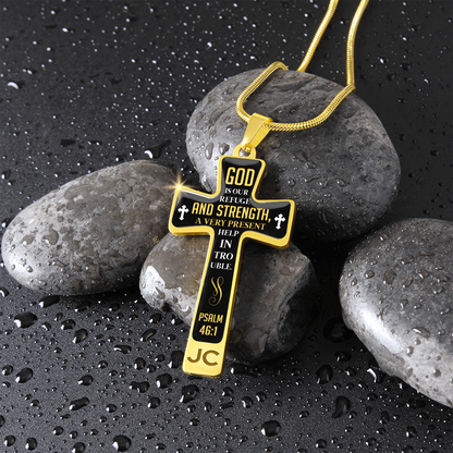 God is our refuge - Graphic Cross - JustFamilyThings