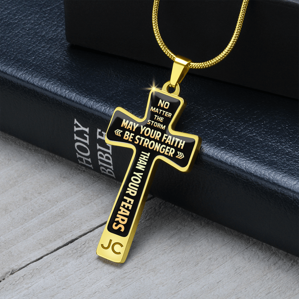 May your faith be stronger - Graphic Cross - JustFamilyThings