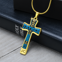 Load image into Gallery viewer, Any man can be a father - Graphic Cross - JustFamilyThings
