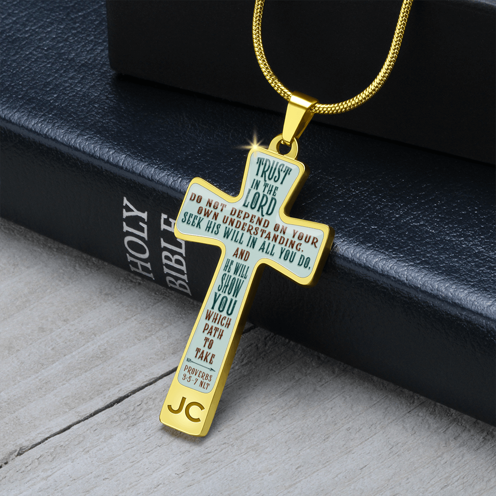 Trust in the LORD - Graphic Cross - JustFamilyThings
