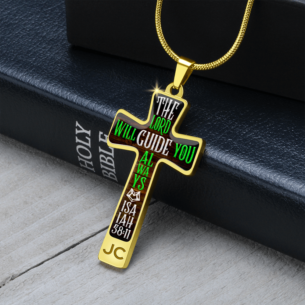 The Lord will guide you - Graphic Cross - JustFamilyThings