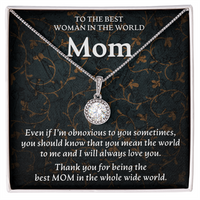 Load image into Gallery viewer, To the best Mom in the world - Eternal Hope Necklace - JustFamilyThings
