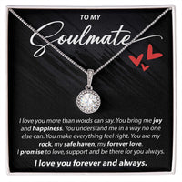 Load image into Gallery viewer, To My Soulmate - I Love You More Than Words Can Say - Eternal Hope Necklace - JustFamilyThings
