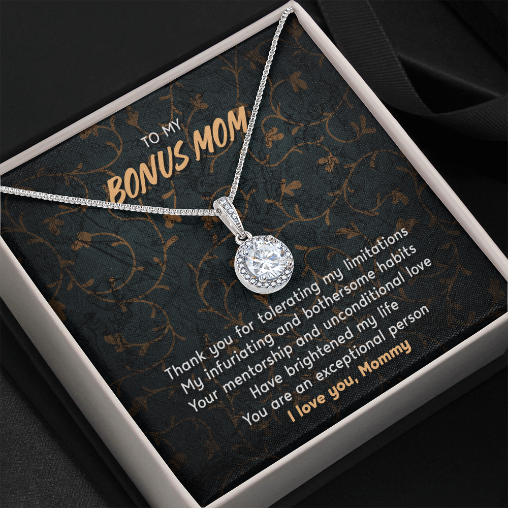 To my bonus mom - Eternal Hope Necklace - JustFamilyThings