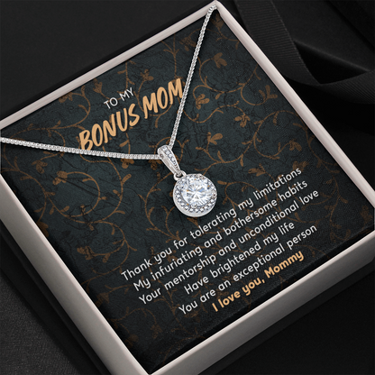 To my bonus mom - Eternal Hope Necklace - JustFamilyThings