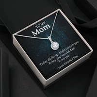Load image into Gallery viewer, To my mom from son, spotlights - Eternal Hope Necklace - JustFamilyThings
