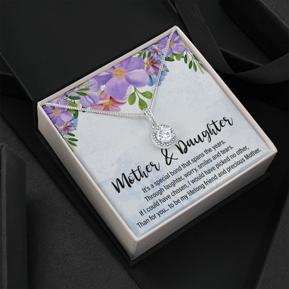 to mom from daughter - mother and daughter - Eternal Hope Necklace - JustFamilyThings