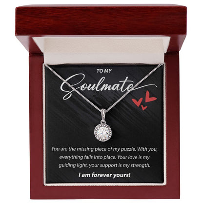 To My Soulmate - You Are The Missing Piece - Eternal Hope Necklace - JustFamilyThings