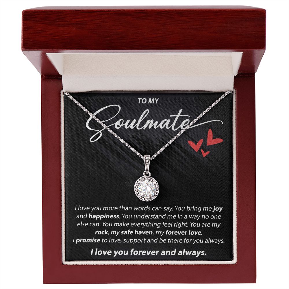 To My Soulmate - I Love You More Than Words Can Say - Eternal Hope Necklace - JustFamilyThings