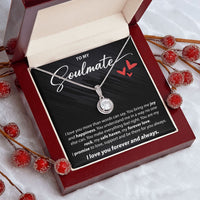 Load image into Gallery viewer, To My Soulmate - I Love You More Than Words Can Say - Eternal Hope Necklace - JustFamilyThings

