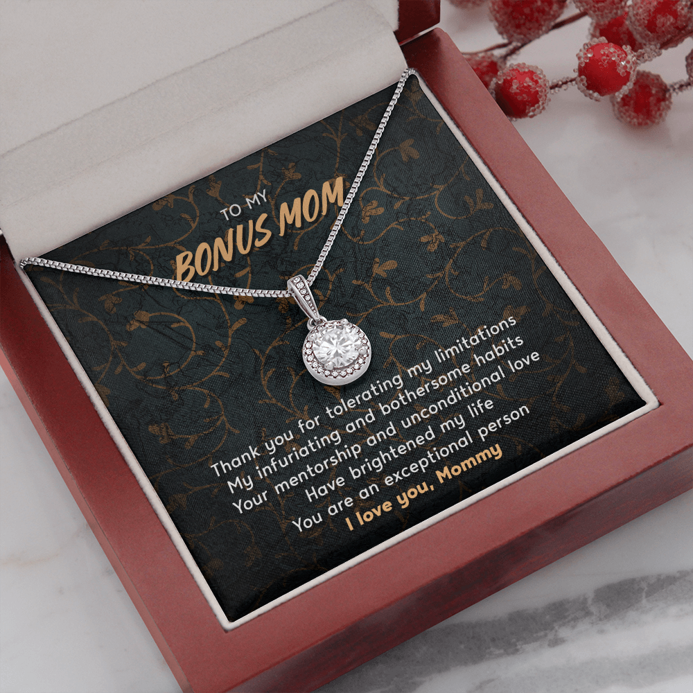 To my bonus mom - Eternal Hope Necklace - JustFamilyThings