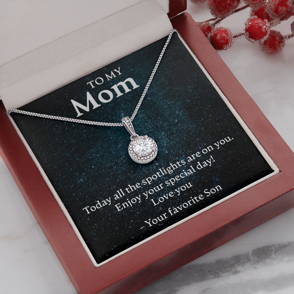To my mom from son, spotlights - Eternal Hope Necklace - JustFamilyThings