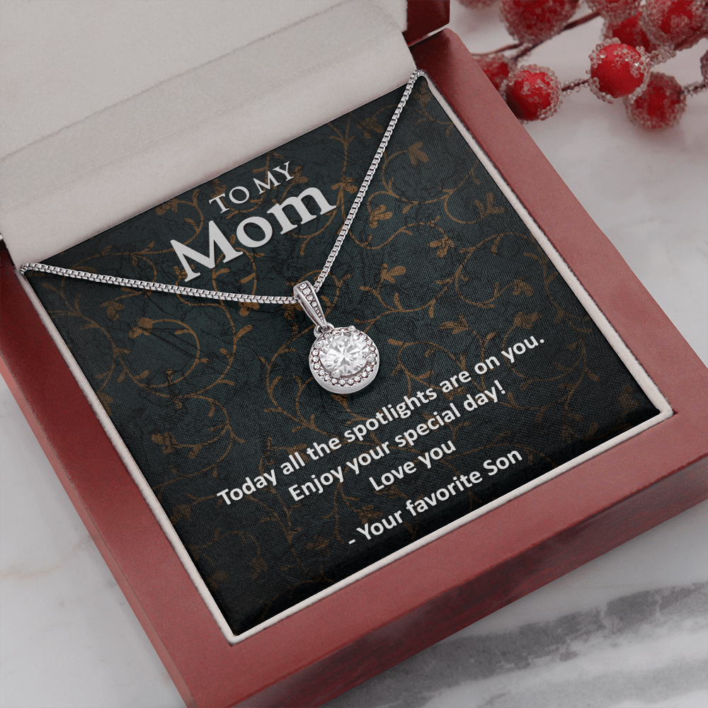 To My mom from son - Eternal Hope Necklace - JustFamilyThings