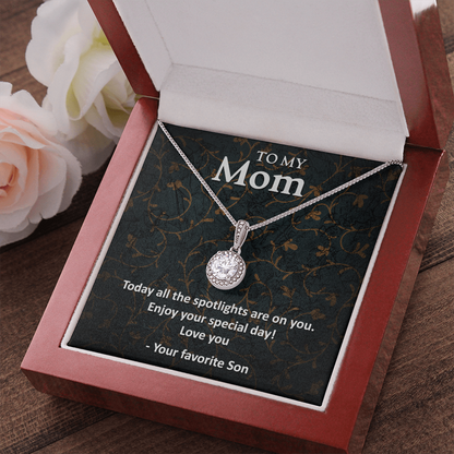 To My mom from son - Eternal Hope Necklace - JustFamilyThings